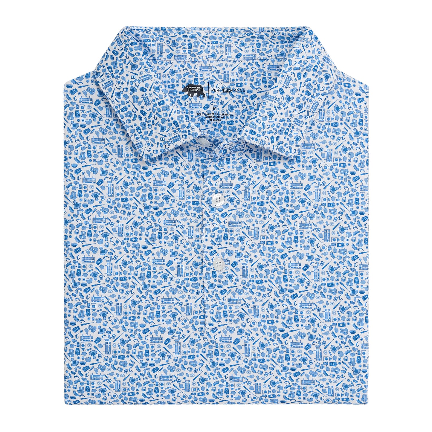 Onward Reserve Take Me Out Printed Performance Polo