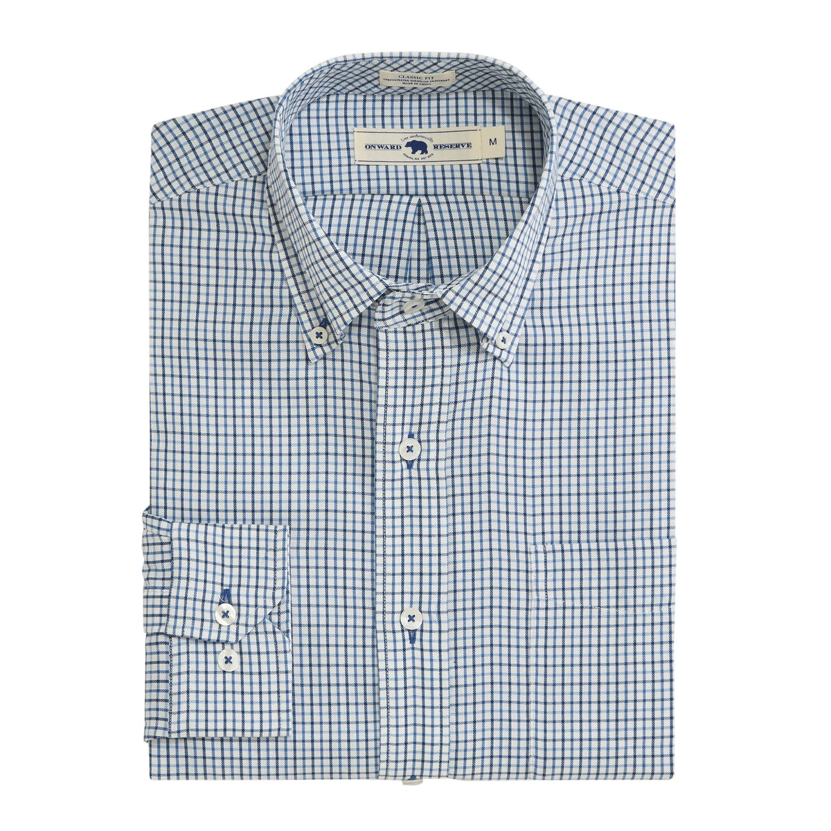 Onward Reserve Calhoun Classic Fit Brushed Performance Twill Ensign Blue