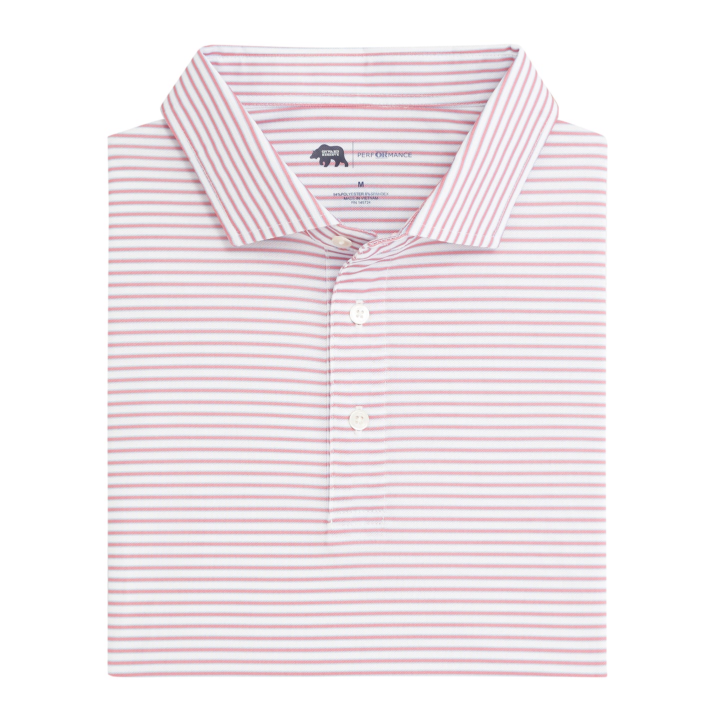 Onward Reserve Guide Stripe Performance Pique Polo *Summer Sale Item*