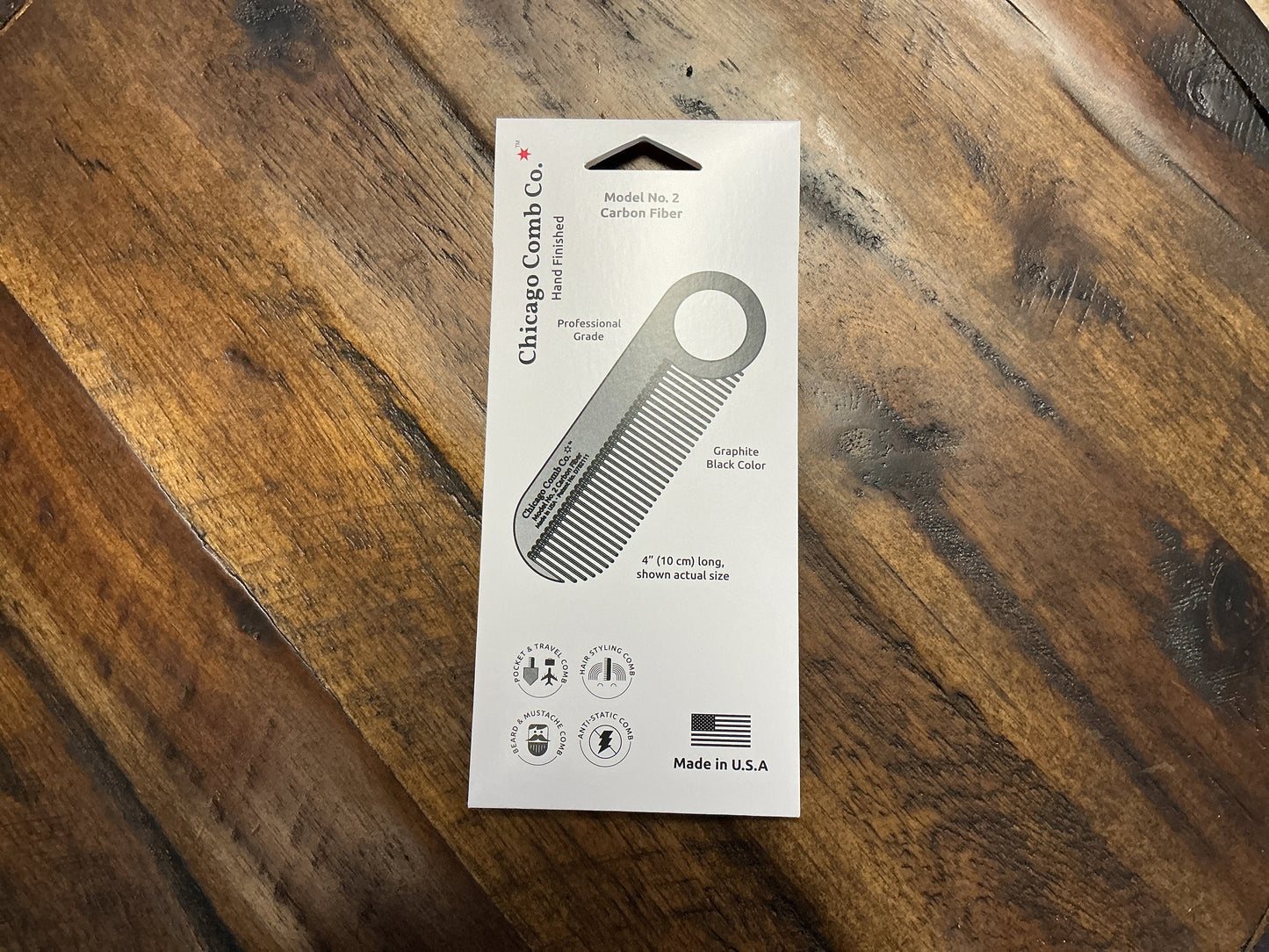 Chicago Comb Company Carbon Fiber Comb