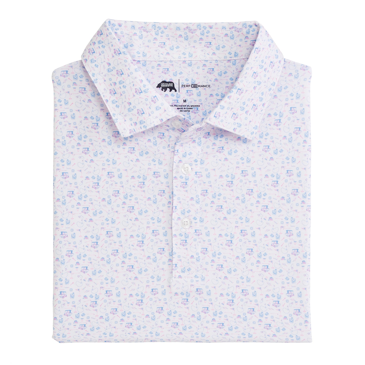 Onward Reserve 19th Hole Printed Performance Polo