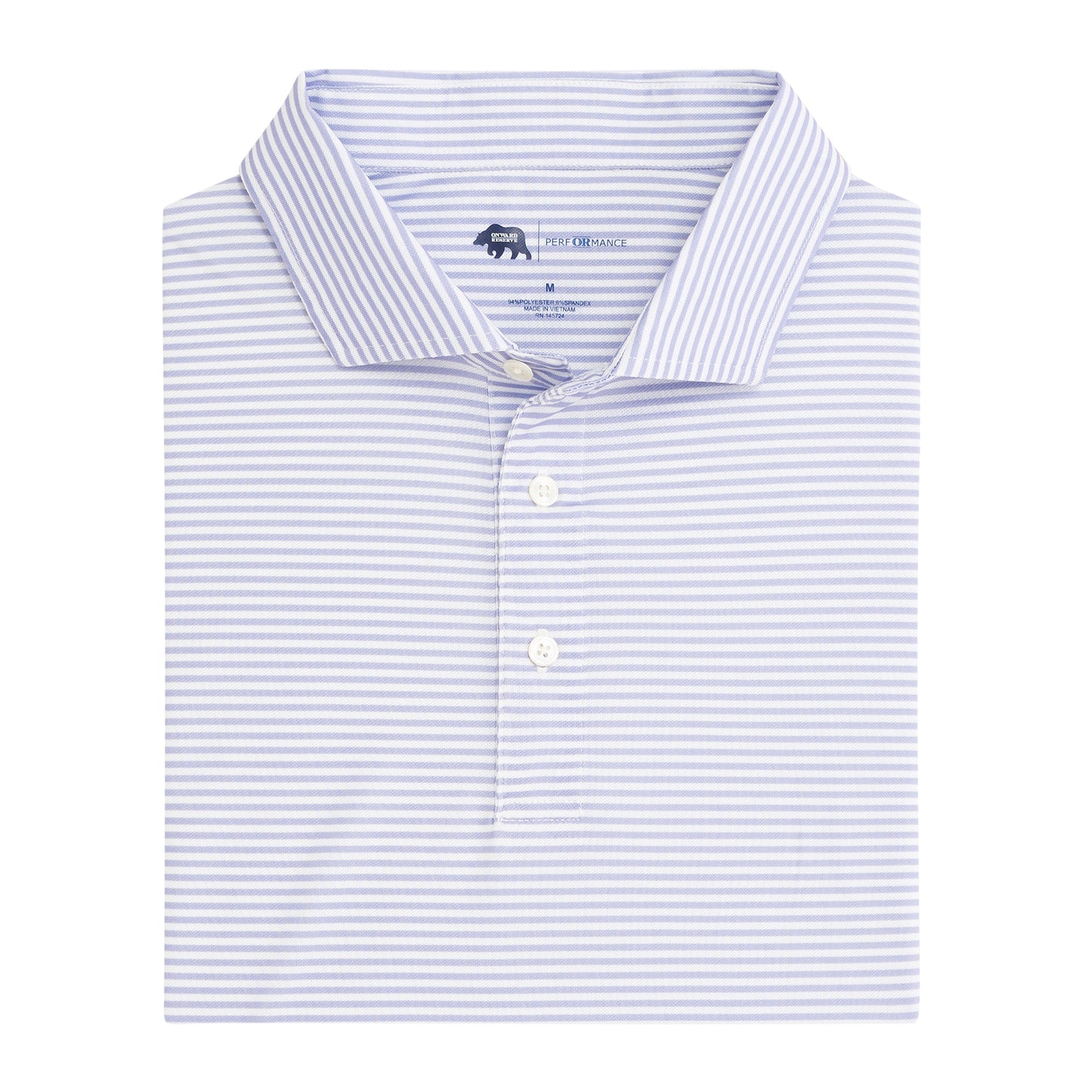 Onward Reserve Echo Stripe Performance Pique Polo