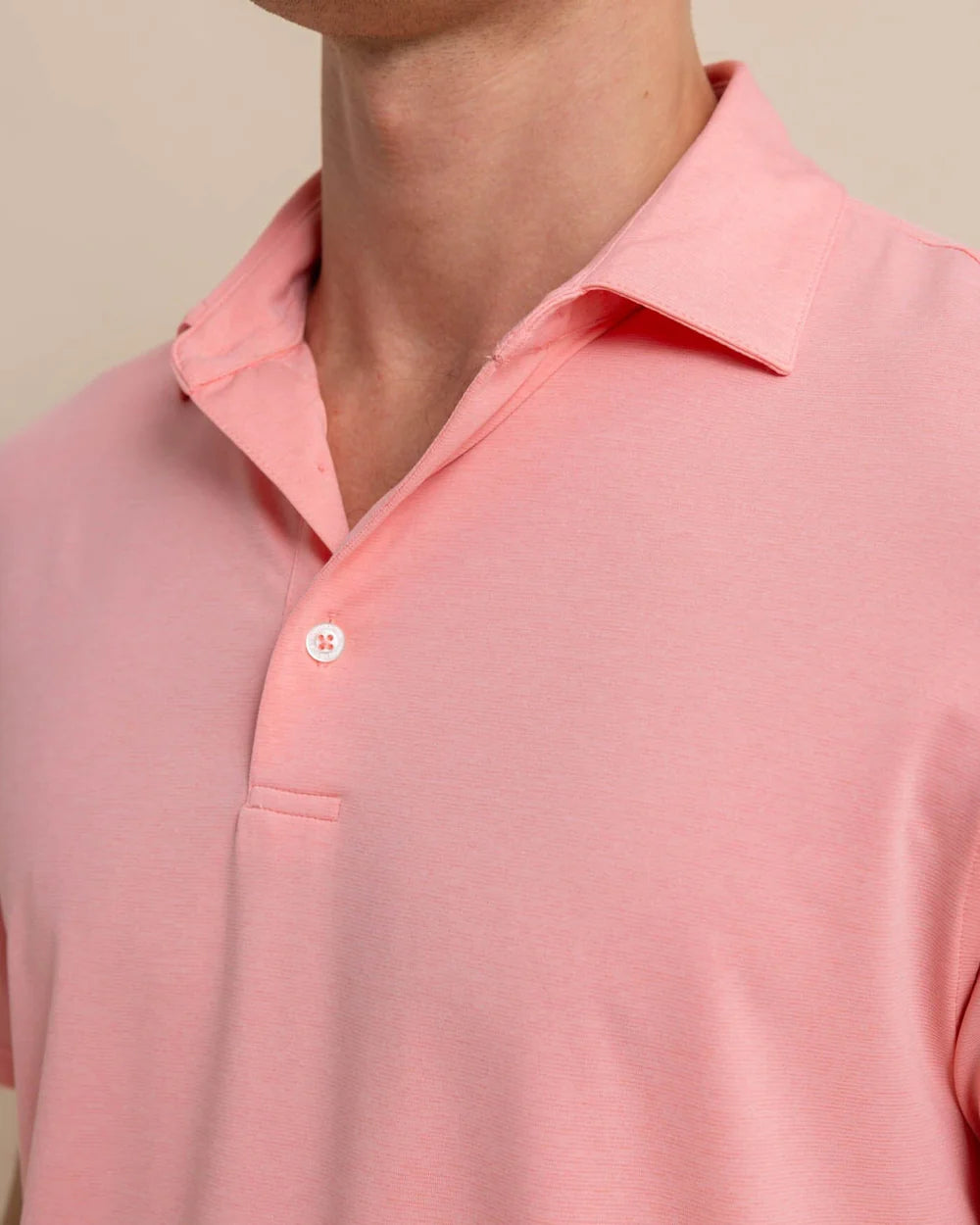 Southern Tide Brreeze Perf Heather Polo