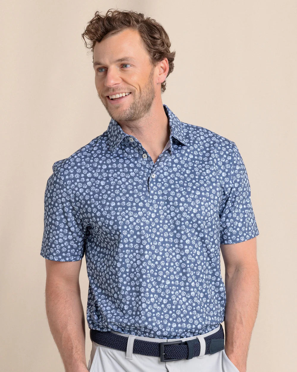 Southern Tide Driver Blossom Bliss Polo