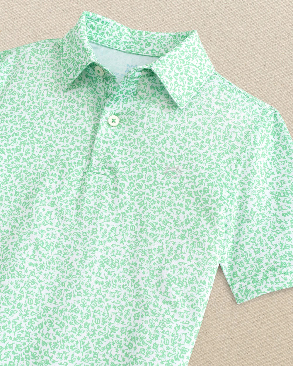 Southern Tide Youth Flower Frenzy Perf Polo
