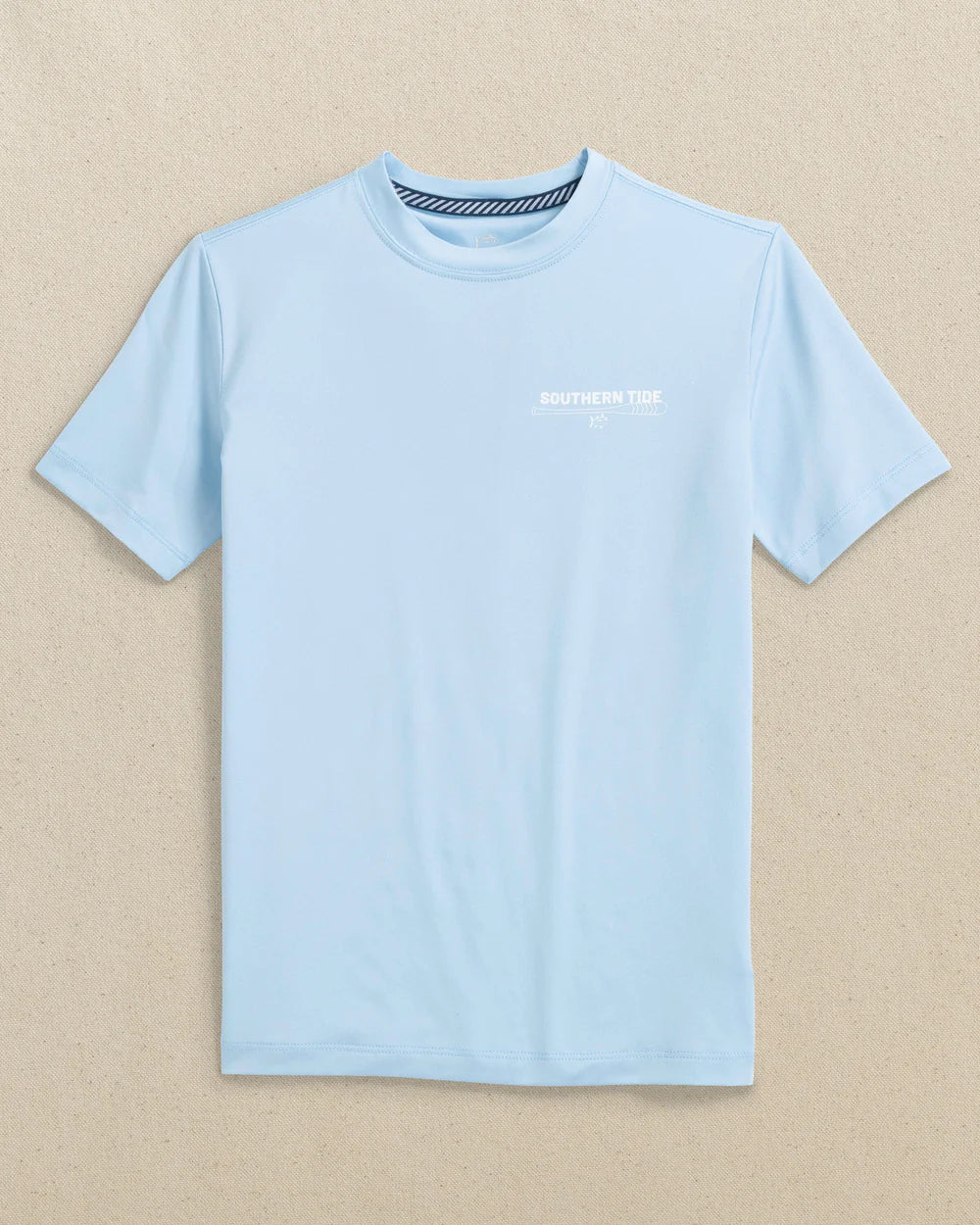 Southern Tide Youth Oars And Stripes Perf Tee
