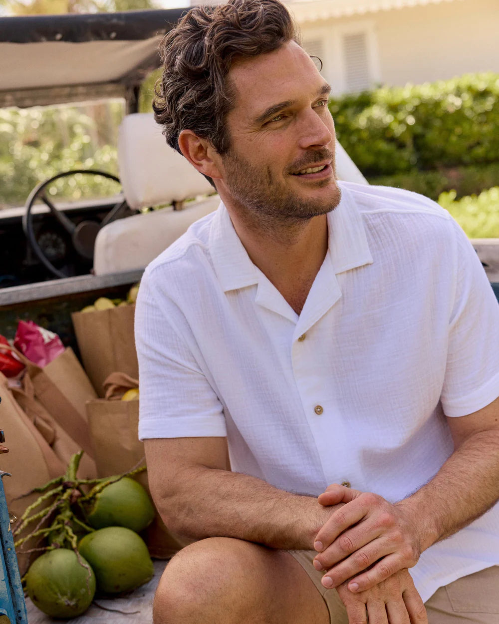 Southern Tide Windrift Double Cloth Camp Shirt