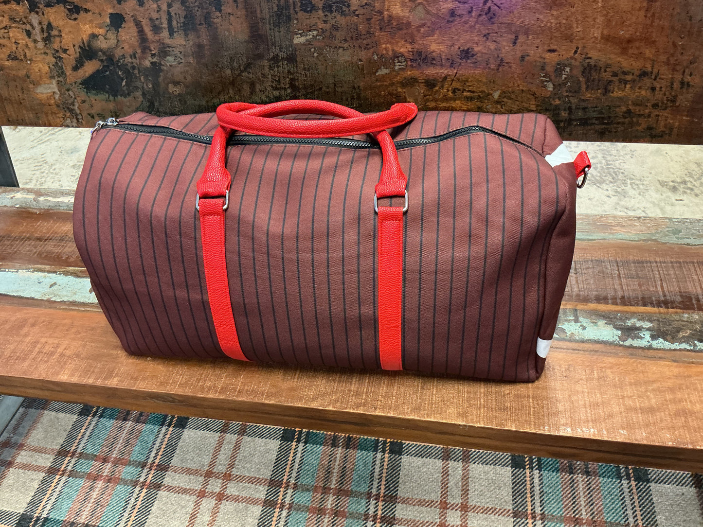 Baseball/Football Print Kids Duffle Bag