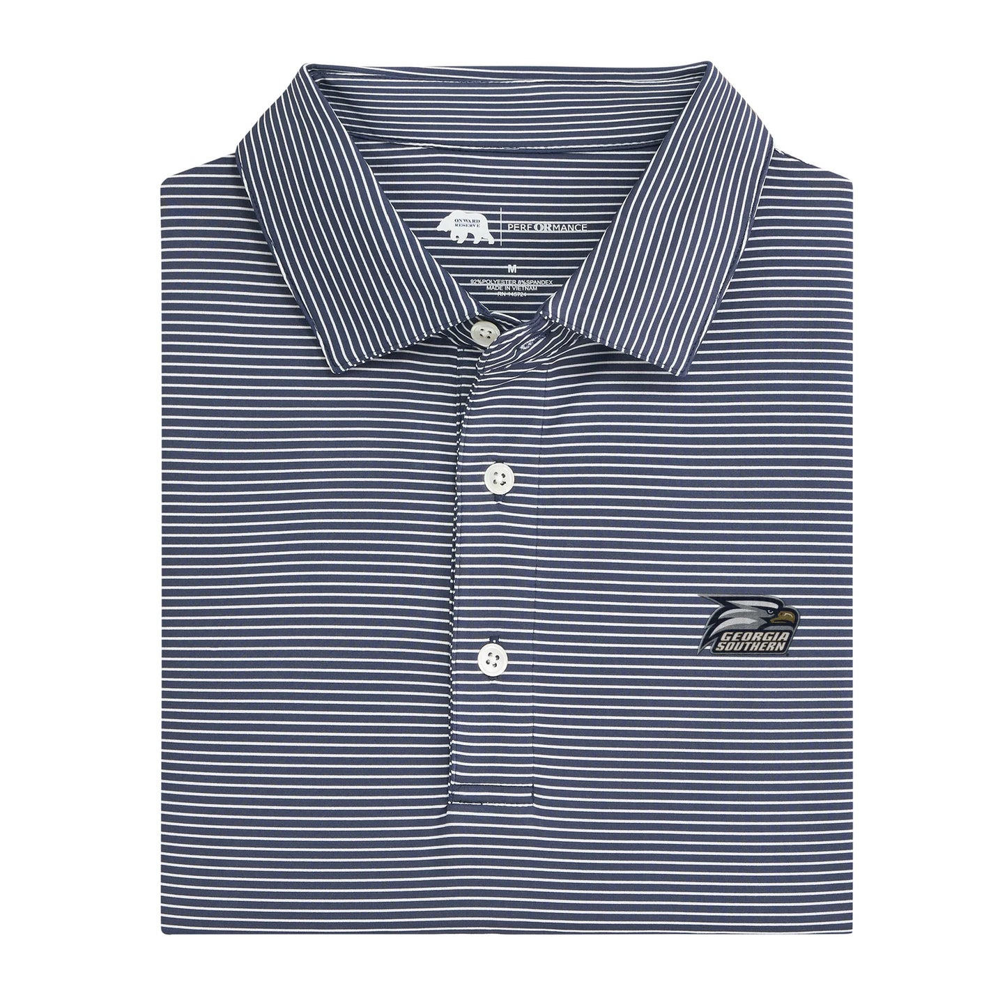 Onward Reserve GA Southern Birdie Stripe Perf Polo