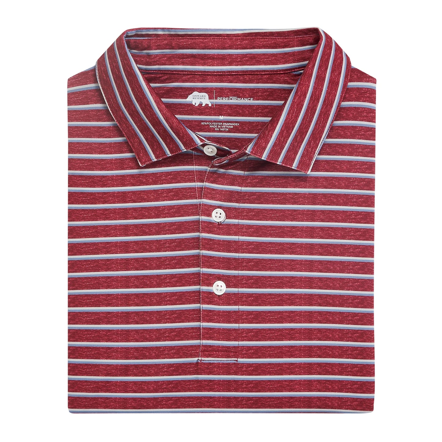 Onward Reserve Fairway Stripe Perf Polo