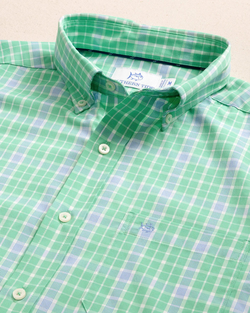 Southern Tide Beckenham Plaid Intercoastal Long Sleeve Sport Shirt