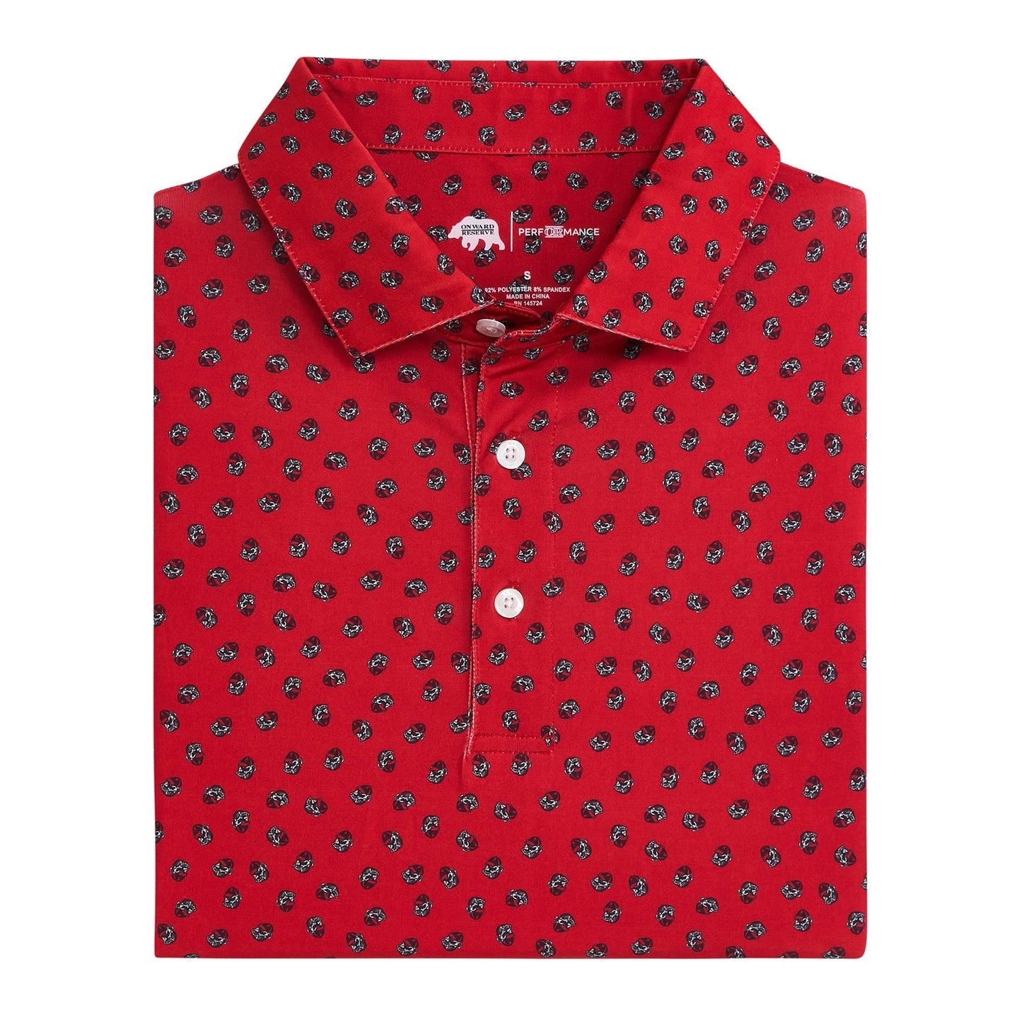 Onward Reserve Vintage Bulldog Head Printed Polo