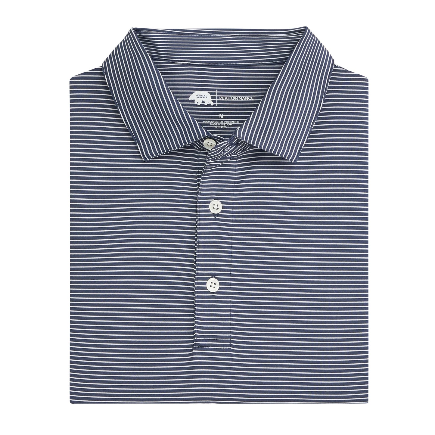 Onward Reserve Birdie Strip Perf Polo