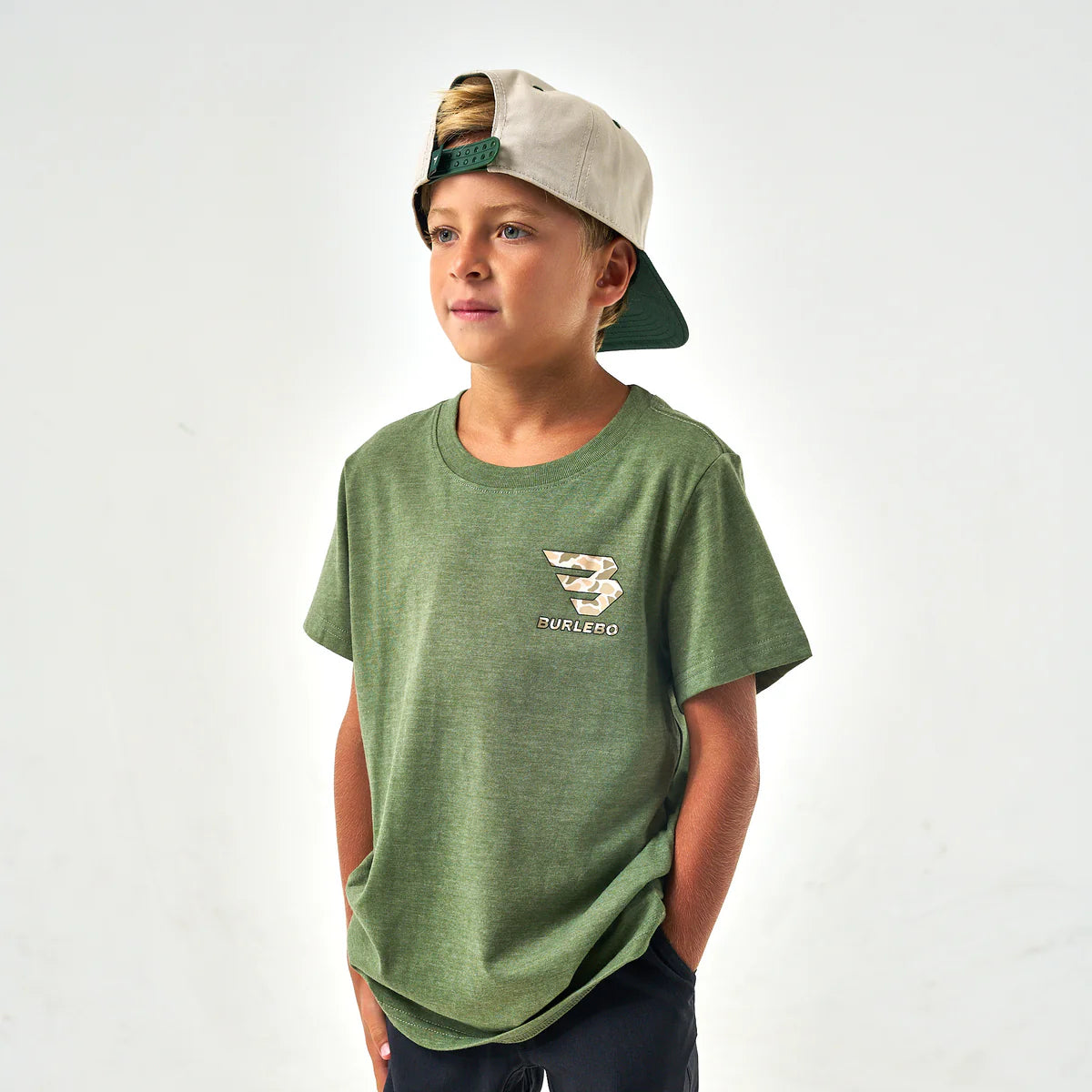 Burlebo-Youth Mallard Camo Dog Tee