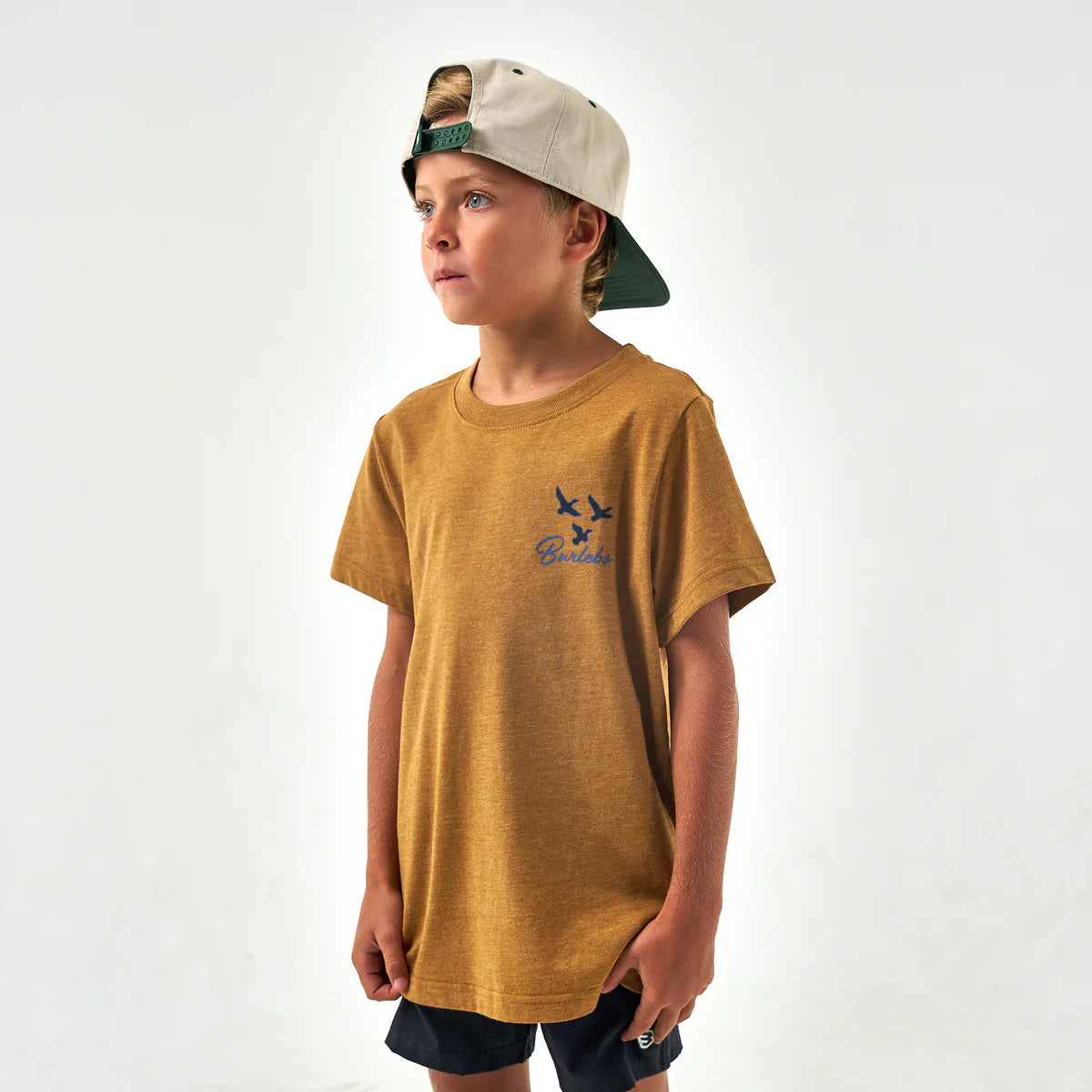 Burlebo Youth Tee Duck&Dog Light Brown