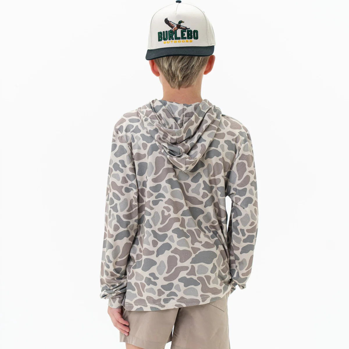 Burlebo- Youth Performance Hoodie- Classic Deer Camo