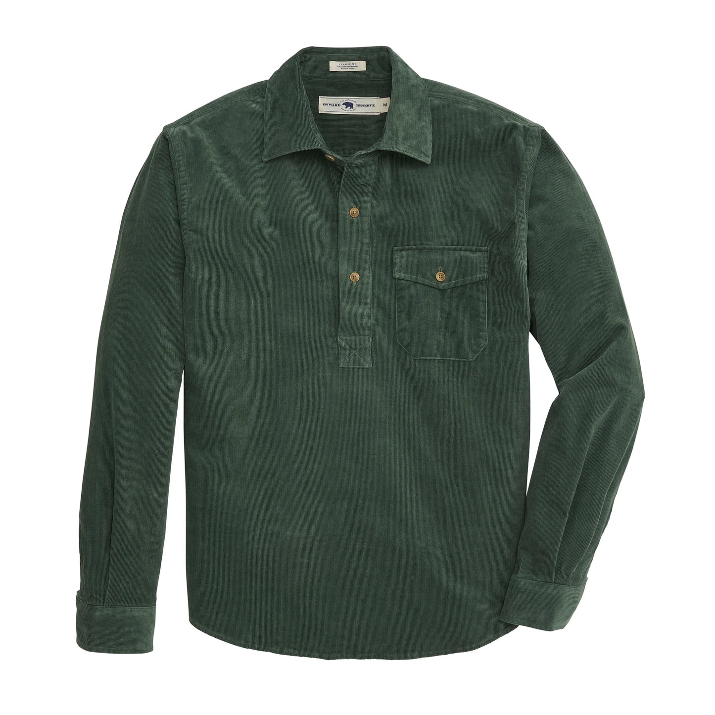 Onward Reserve Stretch Cord Half Button Shirt