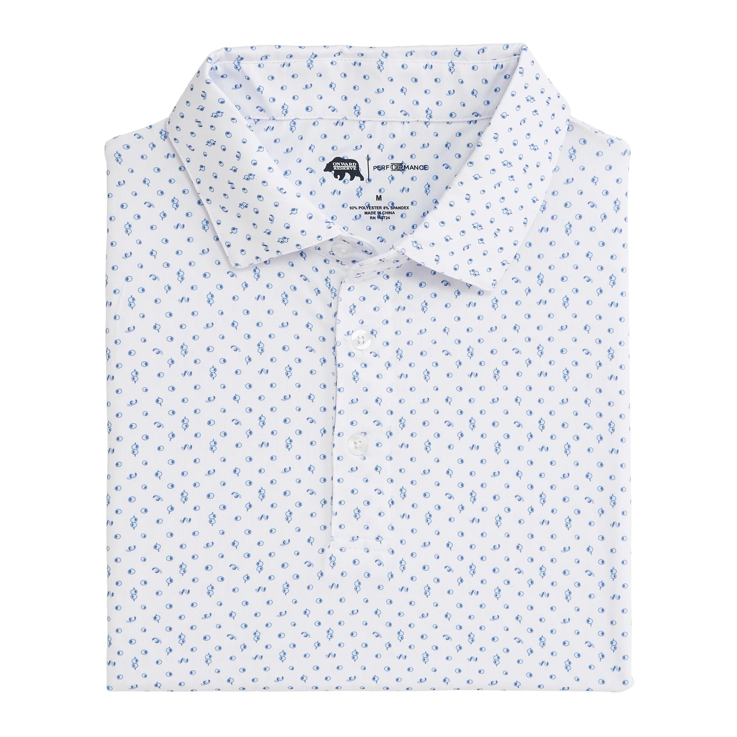 Onward Reserve Twist Printed Performance Polo