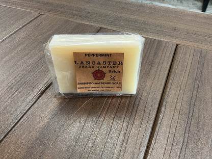 Lancaster Beard Company Peppermint Beard Soap/Shampoo/ Face Wash/ Beard Soap