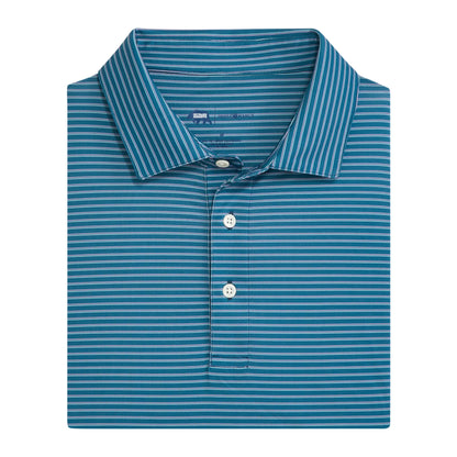 Onward Reserve Scout Stripe Performance Polo Captains Blue