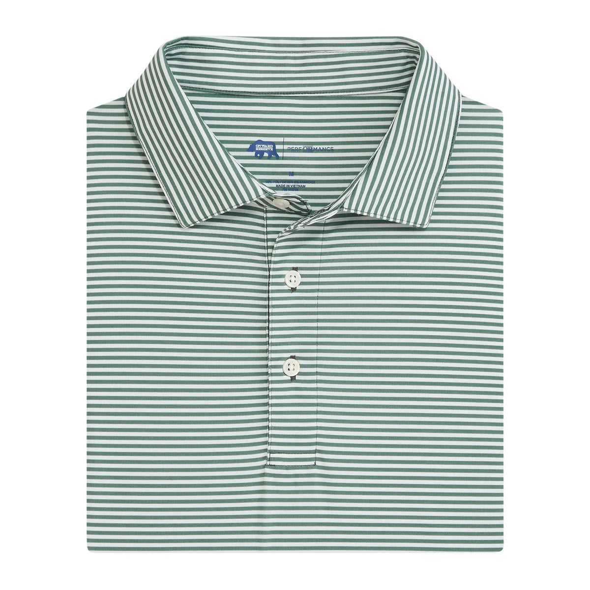 Onward Reserve Echo Stripe Performance Polo Ivy