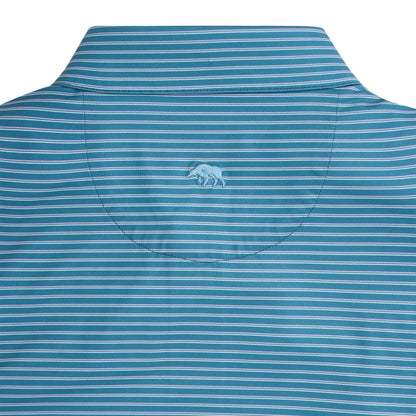 Onward Reserve Scout Stripe Performance Polo Captains Blue