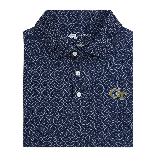 Onward Reserve Georgia Tech Gameday Printed Performance Polo
