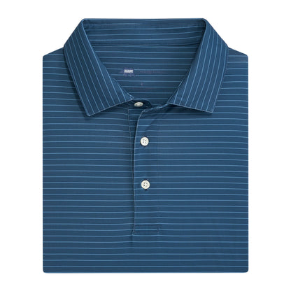 Onward Reserve Atlantic Stripe Performance Polo Ensign Blue