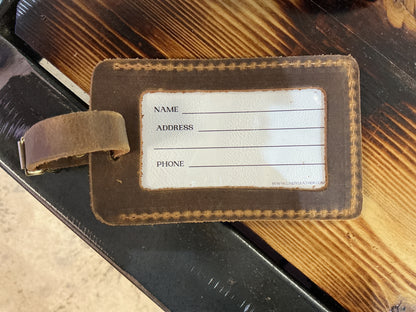 Leather Luggage Tag
