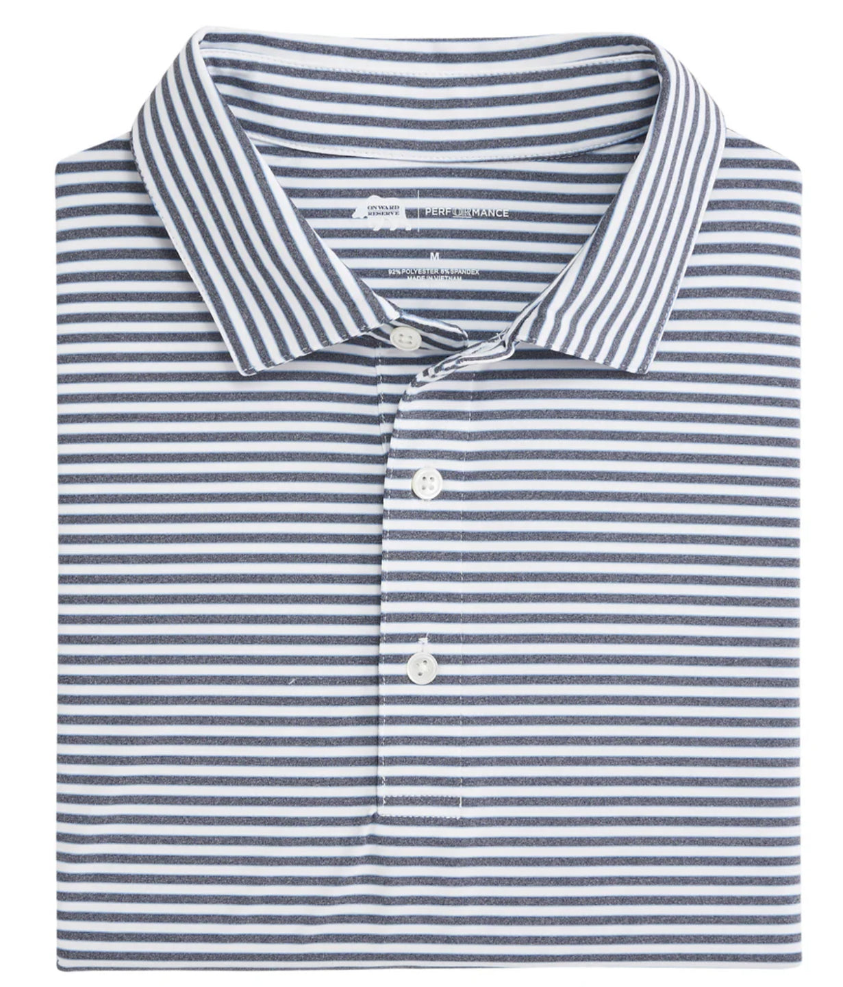 Onward Reserve Mulligan Stripe Performance Polo