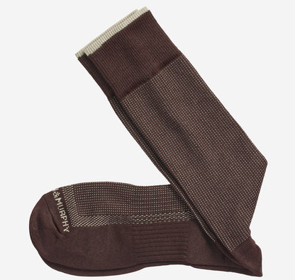 Johnston & Murphy First In Comfort Classic Pin Dot Socks