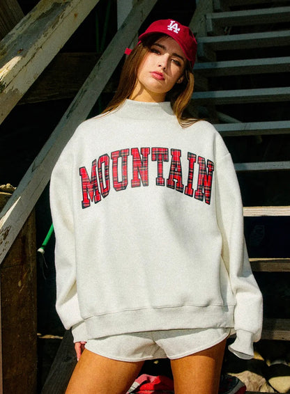 Park It Reversible Lake/Mountain Mock Neck Sweatshirt