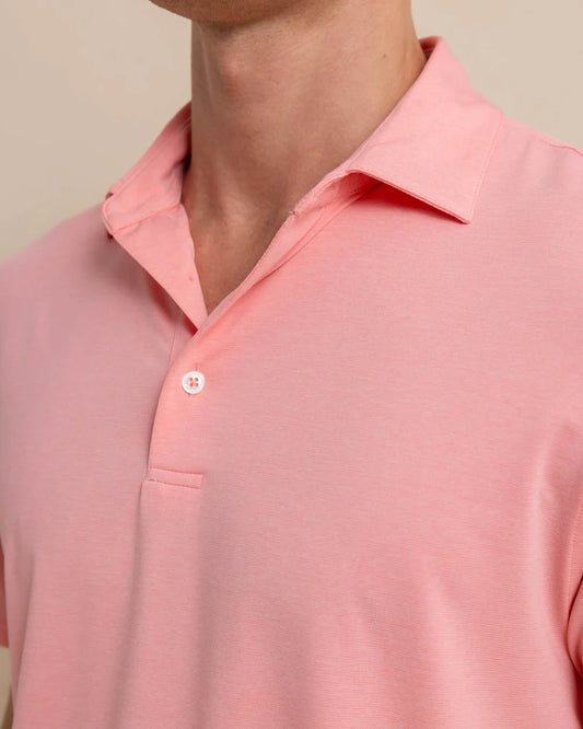 Southern Tide Brreeze Perf Heather Polo