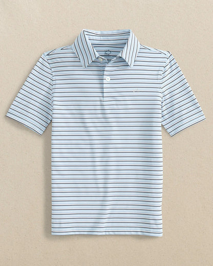 Southern Tide Youth Driver Oyster Creek Stripe Polo