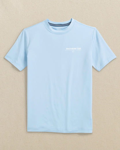 Southern Tide Youth Oars And Stripes Perf Tee