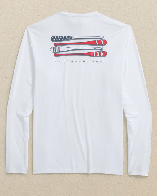 Southern Tide Oars and Stripes Long Sleeve Tee