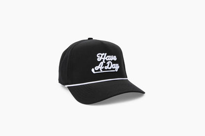 Breezy Have A Day Rope Hat Black