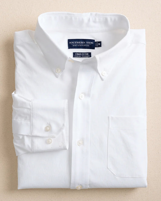Southern Tide Brrr Solid IC Sportshirt White