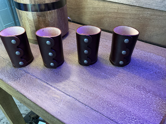 Leather Snap Can Cooler for Bottle