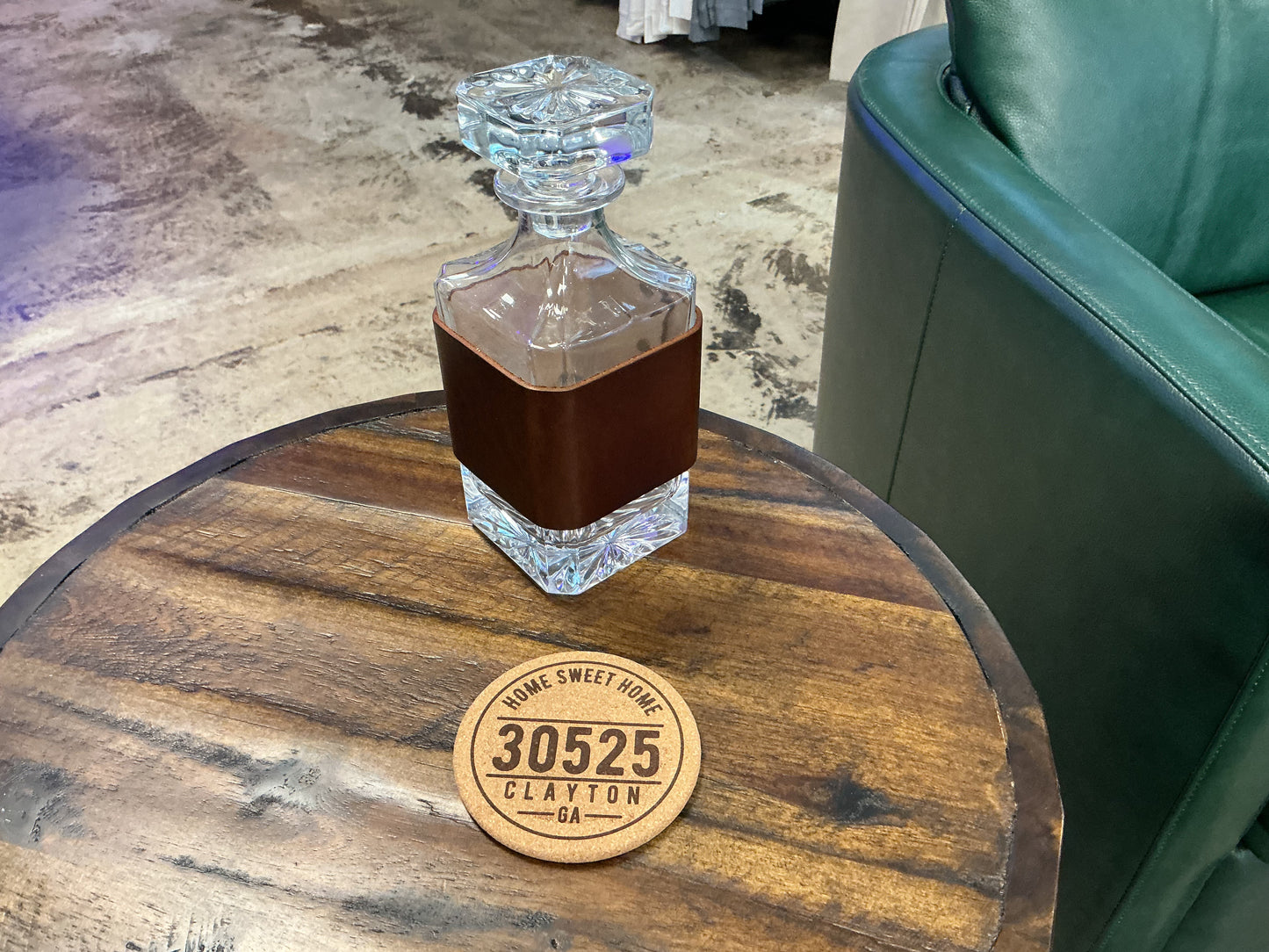 Leather Decanter