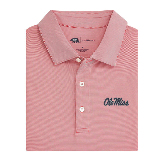 Onward Reserve Ole Miss Hairline Stripe Perf Polo