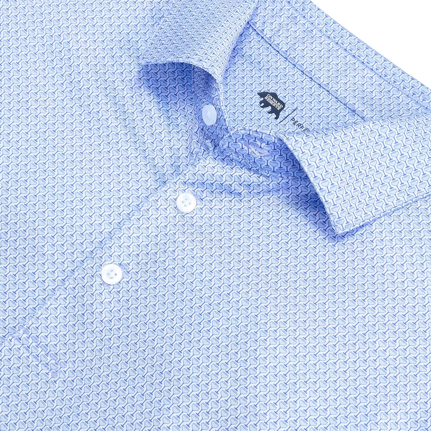 Onward Reserve Night Owl Printed Perf Polo