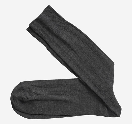 J & M Charcoal Pima Cotton Socks