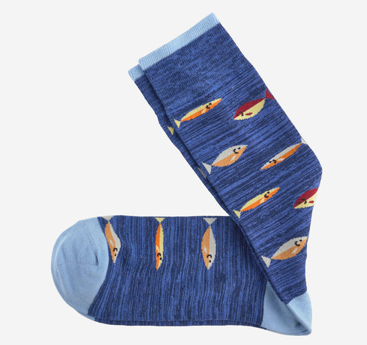 J&M Pima Cotton Fish Socks