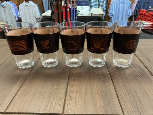 Leather Rocks Beer Glass