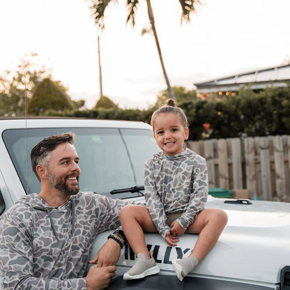 Burlebo- Youth Performance Hoodie- Classic Deer Camo