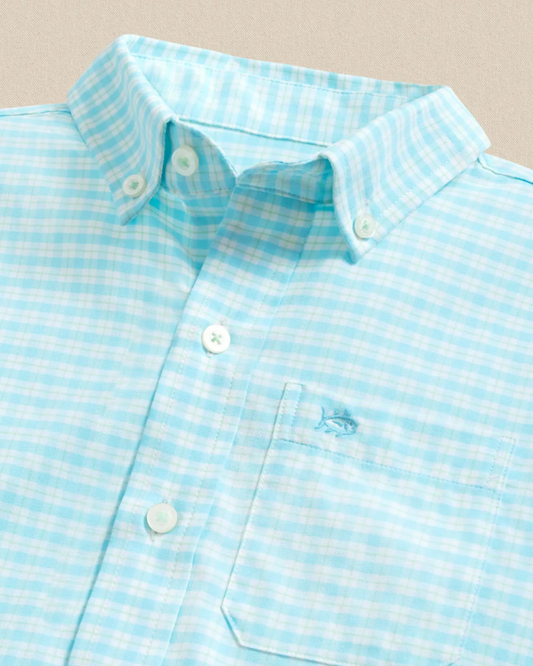 Southern Tide Youth Precheck Plaid Sportshirt