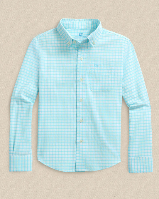 Southern Tide Youth Precheck Plaid Sportshirt