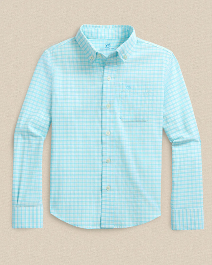 Southern Tide Youth Precheck Plaid Sportshirt