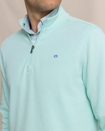 Southern Tide Sandy Cover Pique Quarter Zip